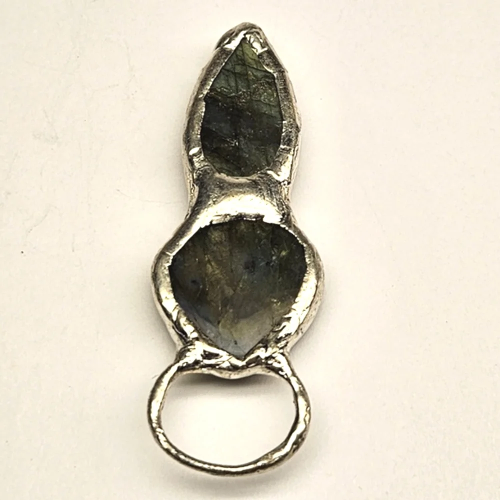 Double Labradorite Pendant